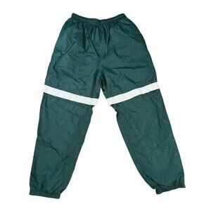 Vintage Acadia Lined Rain Wind Waterproof Full Snap Off Pants Shorts Green Sz L